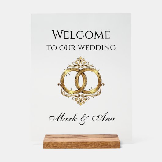 Modern Wedding Welcome Sign (Recto)
