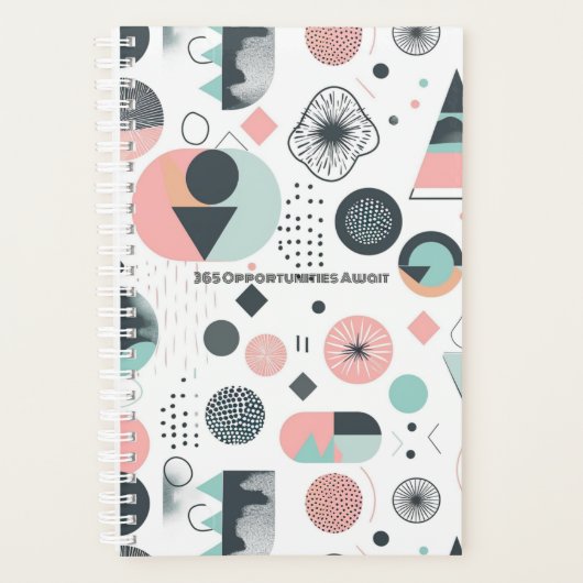 Modern wekelijks/jaarlijks planner (Voorkant)