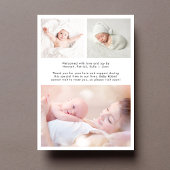 Modern welkomstscript Fotocollage Geboorte Aankondiging