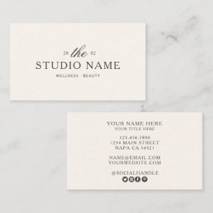 Modern Wellness- en Schoonheidsstudio Boutique Visitekaartje