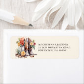 Modern Western Cowboy laarzen Retouradres Label (Insitu)