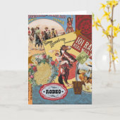 modern  western cowgirl kaart (Gele Bloem)