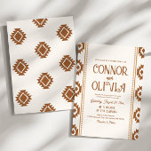 Modern Western Wedding Invitation