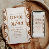 Modern Western Wedding Invitation