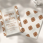 Modern Western Wedding Invitation