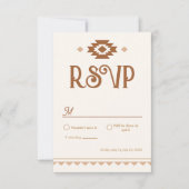 Modern Western Wedding RSVP Card (Voorkant)