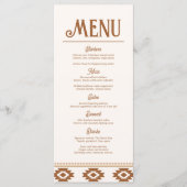 Modern Westers Huwelijksmenu Menu (Voorkant)