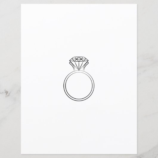 Modern What's In Your Purse Bruidsfeest Spel (Achterkant)