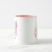 Modern Whimsical Pastel Merry Christ Mas Name Mok (Midden)
