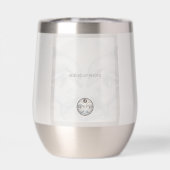 Modern Whimsy Dolphin Voeg foto's toe Monogram Tum (Achterkant)