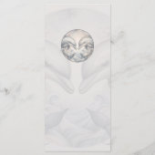 Modern Whimsy Dolphin Wedding Menu (Achterkant)