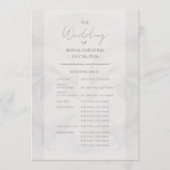 Modern Whimsy Dolphin Wedding Programma (Voorkant)