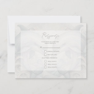 Modern Whimsy Dolphins Wedding RSVP Response Kaart