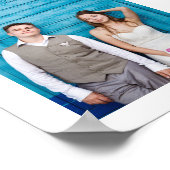 Modern Whimsy | Twee foto-bruiloft Poster (Hoek)