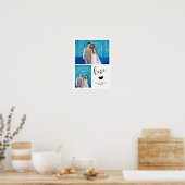 Modern Whimsy | Twee foto-bruiloft Poster (Keuken)