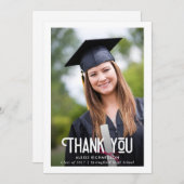 Modern White | Afstuderen Foto bedankt (Voorkant / Achterkant)