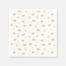Modern White Beige Ramadan & Eid Napkins