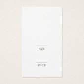 Modern White Clothing Price tag with logo (Dos)