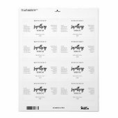 Modern White Face Serum Labels (Full Sheet)