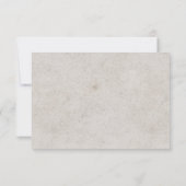 Modern White Flowers Elegant Wedding Invitation Kaart (Achterkant)
