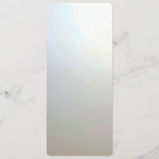 Modern White Flowers Pearls Menu (Dos)