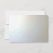 Modern White Flowers Pearls RSVP Card (Dos)