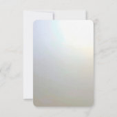 Modern White Flowers Pearls RSVP Card Kaartje (Achterkant)