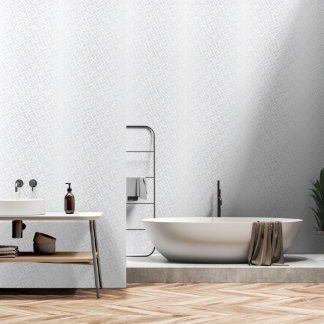 Modern White Geometric Pattern Wallpaper Behang