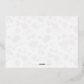 Modern White Gold Script Bokeh Merry Kerstmis Folie Uitnodiging (Achterkant)