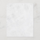 Modern White Grey Restaurant Menu Flyer (Achterkant)