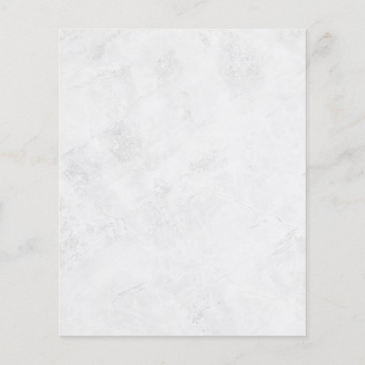 Modern White Grey Restaurant Menu Flyer (Achterkant)