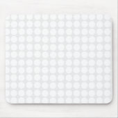 Modern White Polka Dots Mousepad Muismat (Voorkant)