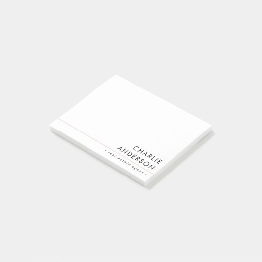 Modern white professional post-it® notes (Schuin)
