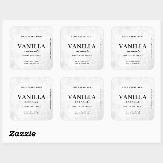 Modern White Rustic Label (Vel)