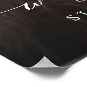 Modern White Script Photo Weddenschap Welkomstteke Poster (Hoek)