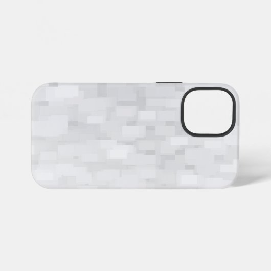 Modern White Square Pattern iPhone Hoesje (Achterkant horizontaal)
