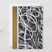 Modern White Swirl Wedding Invitation (Dos)