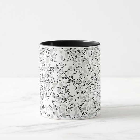 Modern White Terrazzo Mok (Midden)
