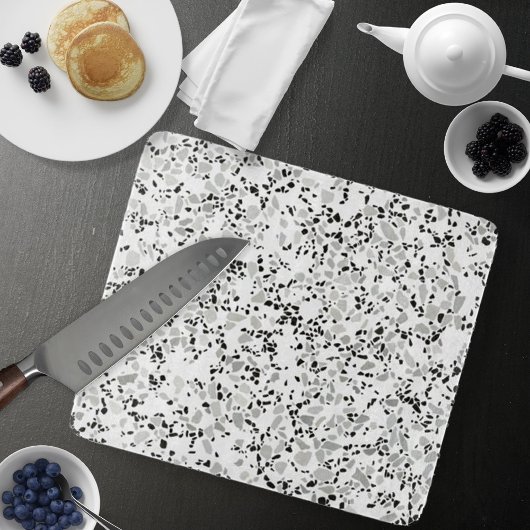 Modern White Terrazzo Snijplank