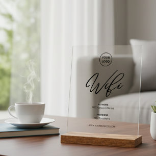 Modern Wifi-wachtwoordnetwerk  Acryl Bord