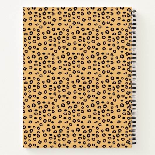 Modern Wild Tiger Pattern Notitieboek (Achterkant)