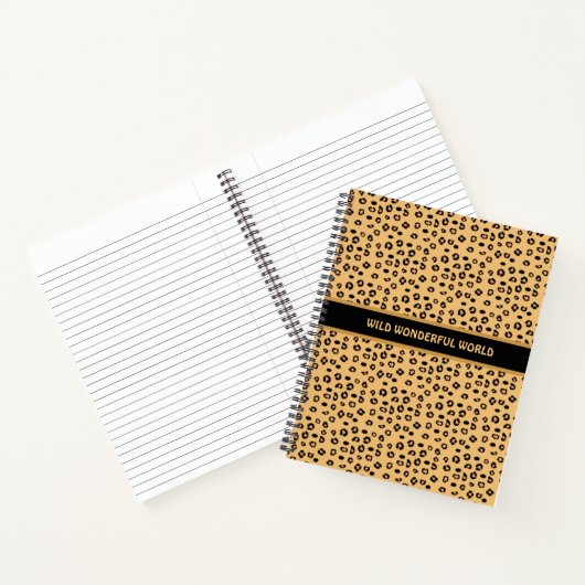 Modern Wild Tiger Pattern Notitieboek (Binnen)