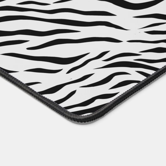 Modern Wild White Tiger Pattern Bureaumat (Hoek)