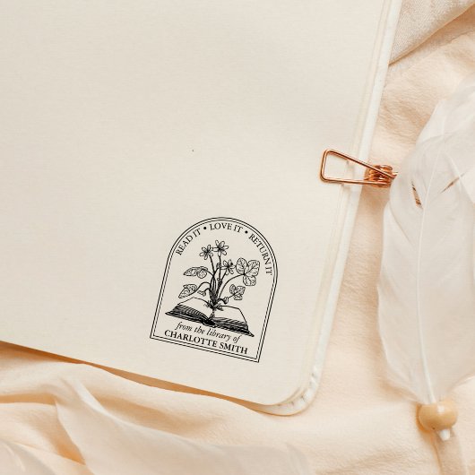 Modern Wilde Bloemenboek Uit de Bibliotheek Van Rubberstempel