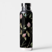 Modern WIldflower Monogram Roos Groene Grote Klave Waterfles (Links)