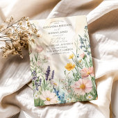 Modern Wildflower Wedding Kaart