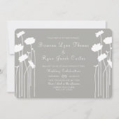 Modern Wildflower Wedding Kaart (Voorkant)