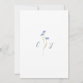 Modern Wildflower Wedding Save The Date (Achterkant)
