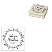 Modern Wildflowers and Twigs and Design Rubberstempel (Gestempeld)