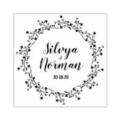 Modern Wildflowers and Twigs and Design Rubberstempel (Afrduk)